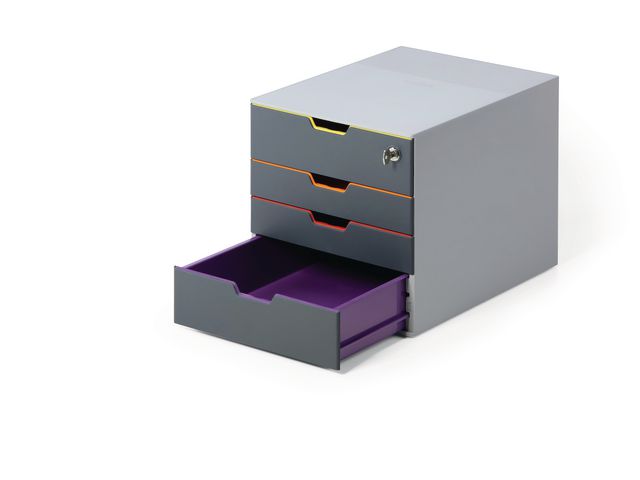 Blankettbox DURABLE Varicolor 4 Safe grå